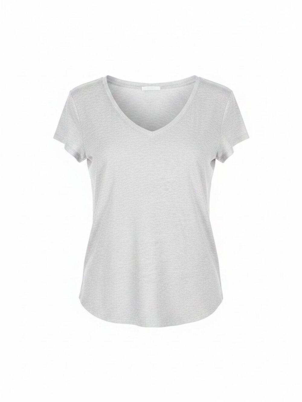 Soft Gray V-neck T-Shirt